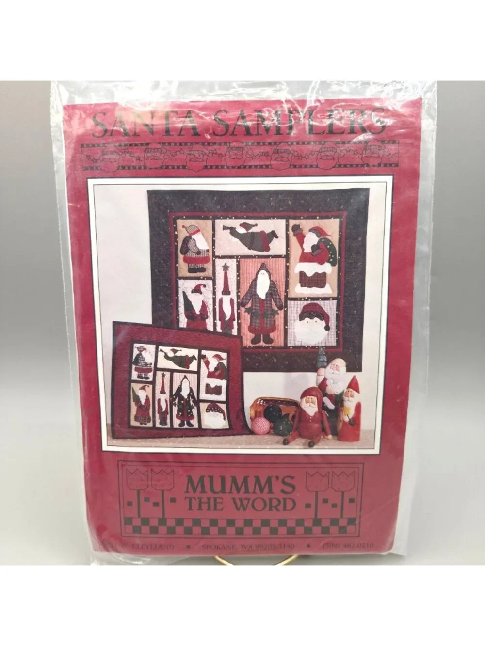 Santa Samplers Quilt Pattern Debbie Mumm Penstitch Applique Embroidery